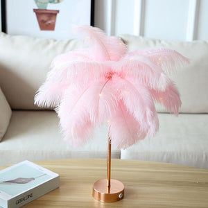 Feather Table Lamp