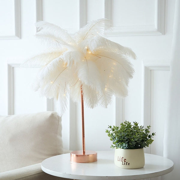 Feather Table Lamp